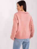 Sweter AT-SW-2349-2.96 ciemny różowy