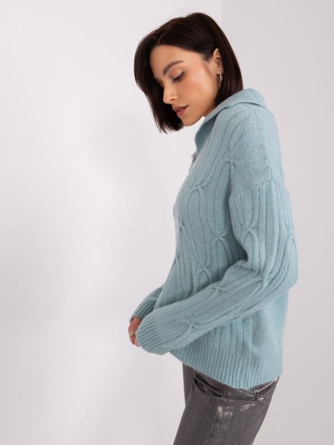 Sweter AT-SW-2349-2.96 mietowy Sweter AT-SW-2349-2.96 mietowy