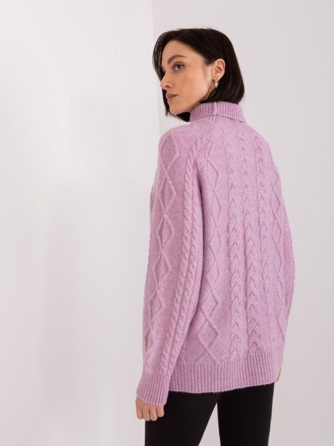 Sweter AT-SW-2355-2.19P jasny fioletowy Sweter AT-SW-2355-2.19P jasny fioletowy
