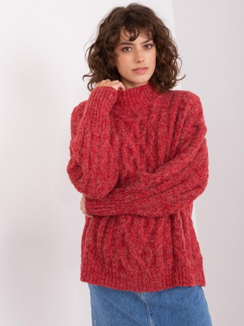 Sweter AT-SW-2363-2.04P ciemny czerwony Sweter AT-SW-2363-2.04P ciemny czerwony