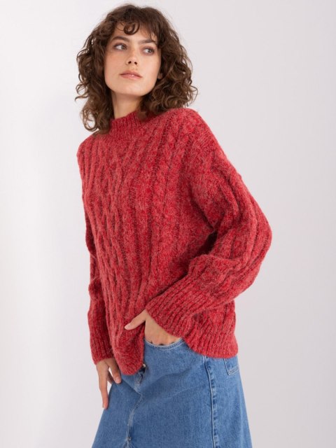 Sweter AT-SW-2363-2.04P ciemny czerwony Sweter AT-SW-2363-2.04P ciemny czerwony