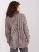Sweter AT-SW-2363-2.30 ciemny szary