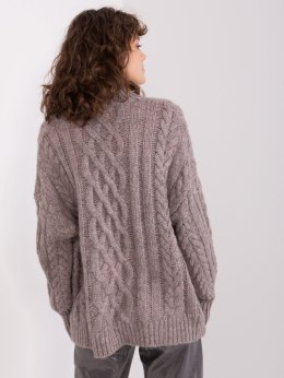 Sweter AT-SW-2363-2.30 ciemny szary