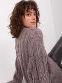 Sweter AT-SW-2363-2.30 ciemny szary