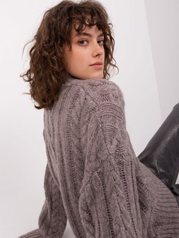 Sweter AT-SW-2363-2.30 ciemny szary