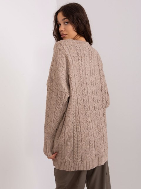 Sweter BA-SW-8010-1.37X ciemny bezowy Sweter BA-SW-8010-1.37X ciemny bezowy