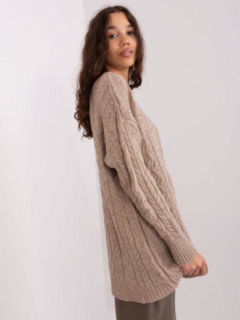 Sweter BA-SW-8010-1.37X ciemny bezowy Sweter BA-SW-8010-1.37X ciemny bezowy
