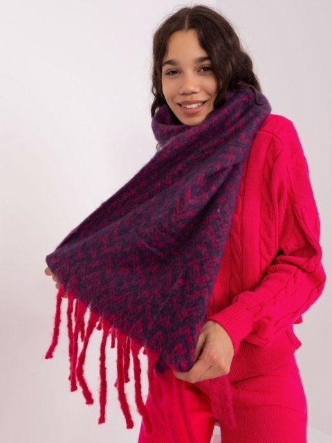 Szalik AT-SZ-23125.75 granatowo-czerwony Szalik AT-SZ-23125.75 granatowo-czerwony