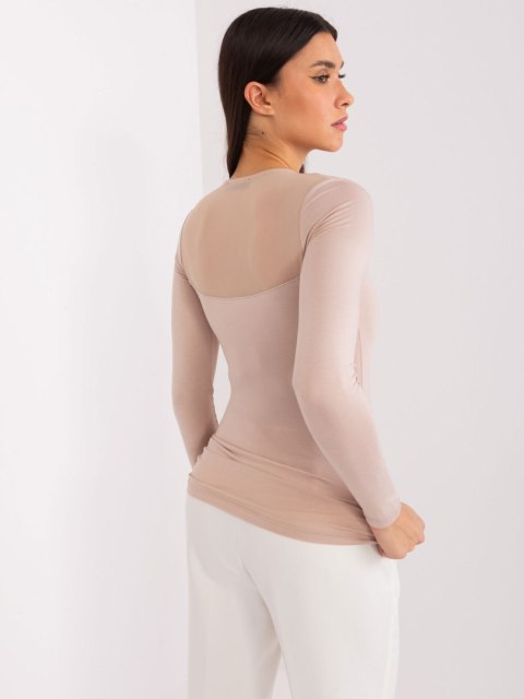 Bluzka RV-BZ-9202.10X ciemny bezowy XL Bluzka RV-BZ-9202.10X ciemny bezowy XL