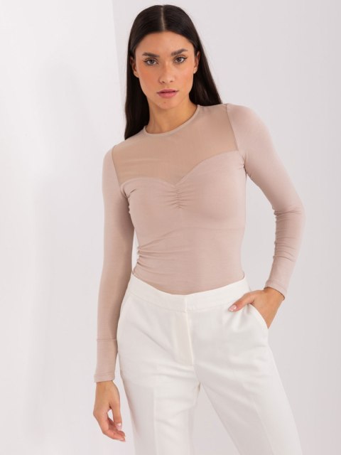 Bluzka RV-BZ-9202.10X ciemny bezowy XL Bluzka RV-BZ-9202.10X ciemny bezowy XL