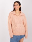 Sweter AT-SW-2349-2.96 brzoskwiniowy