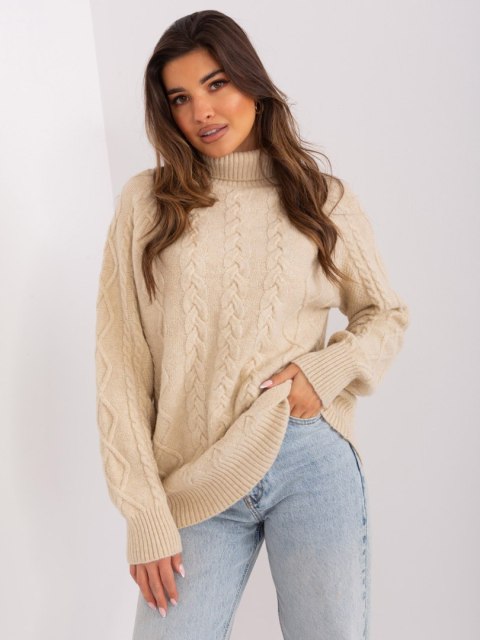 Sweter AT-SW-2355-2.12P beżowy Sweter AT-SW-2355-2.12P beżowy