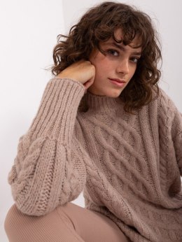 Sweter AT-SW-2363-2.30 ciemny bezowy