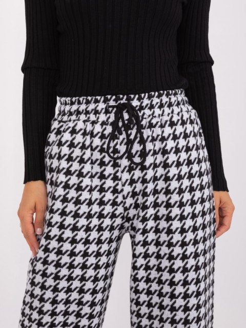 Spodnie LK-SP-509429.87 czarno-biały S/M