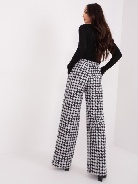 Spodnie LK-SP-509429.87 czarno-biały S/M