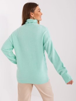 Sweter AT-SW-23401.97P ciemny miętowy