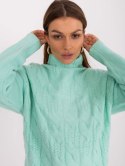Sweter AT-SW-23401.97P ciemny miętowy