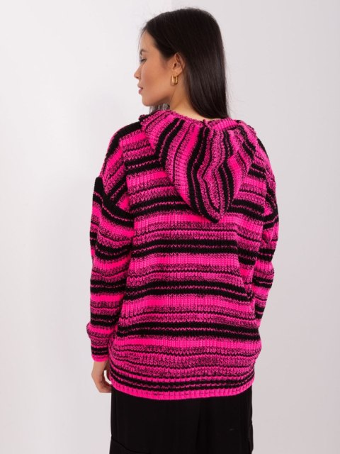 Sweter BA-SW-8000.56P czarno-różowy Sweter BA-SW-8000.56P czarno-różowy