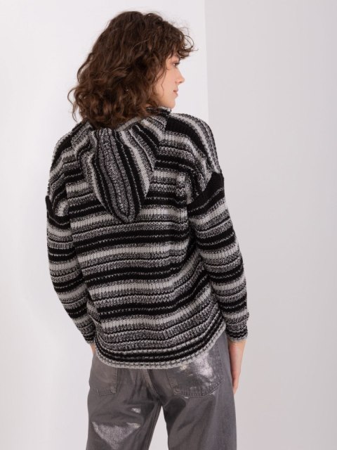Sweter BA-SW-8000.56P szaro-czarny Sweter BA-SW-8000.56P szaro-czarny