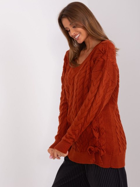 Sweter BA-SW-8027.85P ciemny pomarańczowy Sweter BA-SW-8027.85P ciemny pomarańczowy