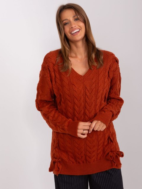 Sweter BA-SW-8027.85P ciemny pomarańczowy Sweter BA-SW-8027.85P ciemny pomarańczowy