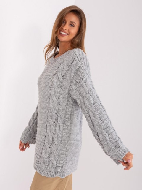 Sweter BA-SW-8047.92P szary Sweter BA-SW-8047.92P szary