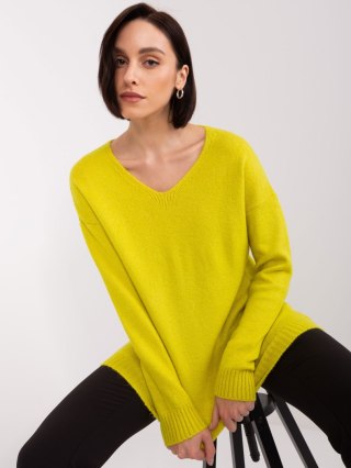 Sweter TO-SW-1810.08P limonkowy