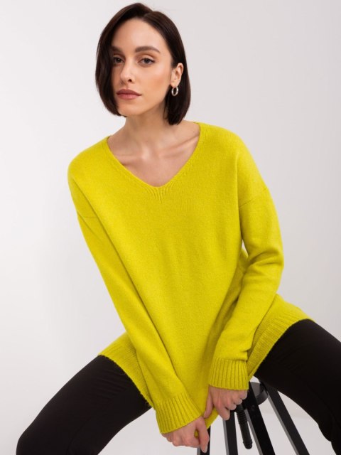Sweter TO-SW-1810.08P limonkowy Sweter TO-SW-1810.08P limonkowy