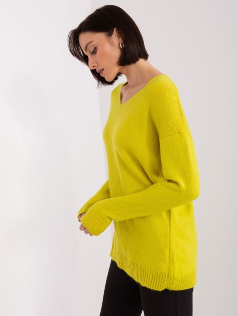 Sweter TO-SW-1810.08P limonkowy Sweter TO-SW-1810.08P limonkowy