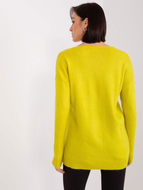 Sweter TO-SW-1810.08P limonkowy Sweter TO-SW-1810.08P limonkowy