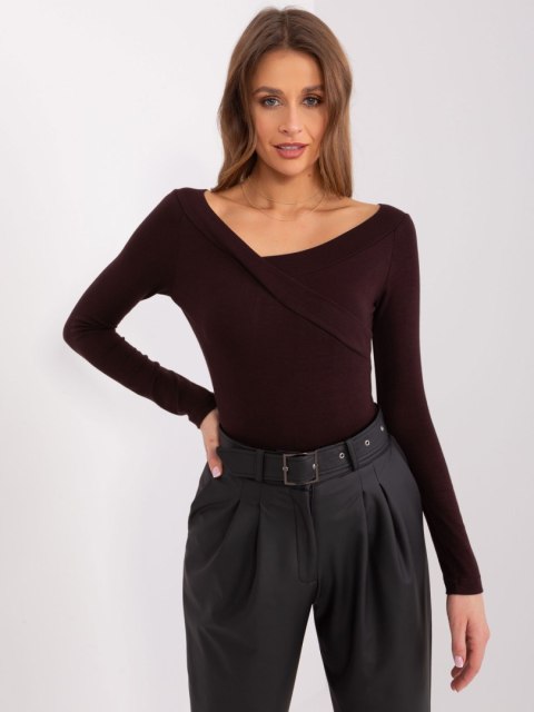 Bluzka EM-BZ-785.32P ciemny brązowy Bluzka EM-BZ-785.32P ciemny brązowy