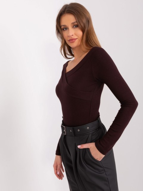 Bluzka EM-BZ-785.32P ciemny brązowy Bluzka EM-BZ-785.32P ciemny brązowy