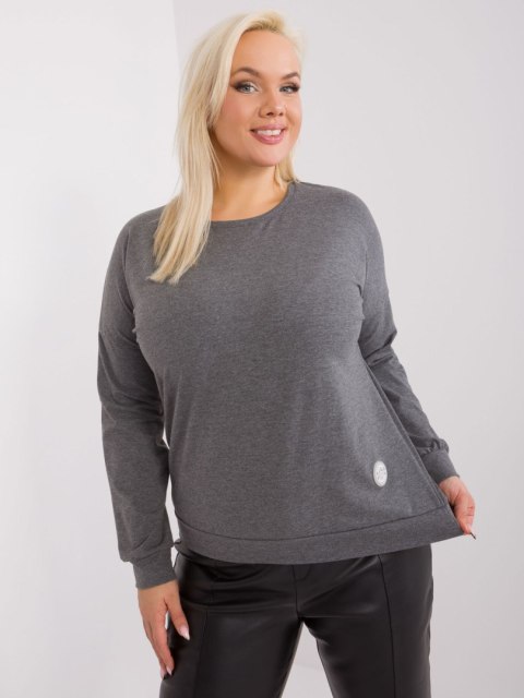 Bluzka RV-BZ-9258.22 ciemny szary Bluzka RV-BZ-9258.22 ciemny szary