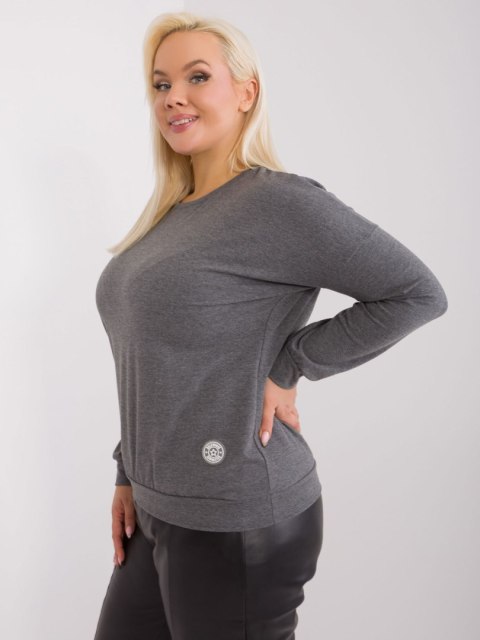 Bluzka RV-BZ-9258.22 ciemny szary Bluzka RV-BZ-9258.22 ciemny szary