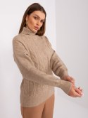 Sweter AT-SW-23401.97P jasny brązowy