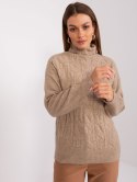 Sweter AT-SW-23401.97P jasny brązowy