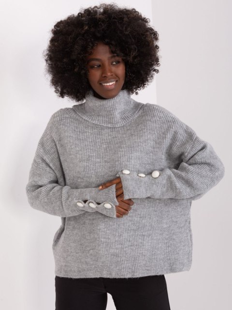 Sweter BA-SW-015.01P szary Sweter BA-SW-015.01P szary