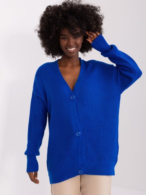 Sweter BA-SW-0321.68P kobaltowy Sweter BA-SW-0321.68P kobaltowy
