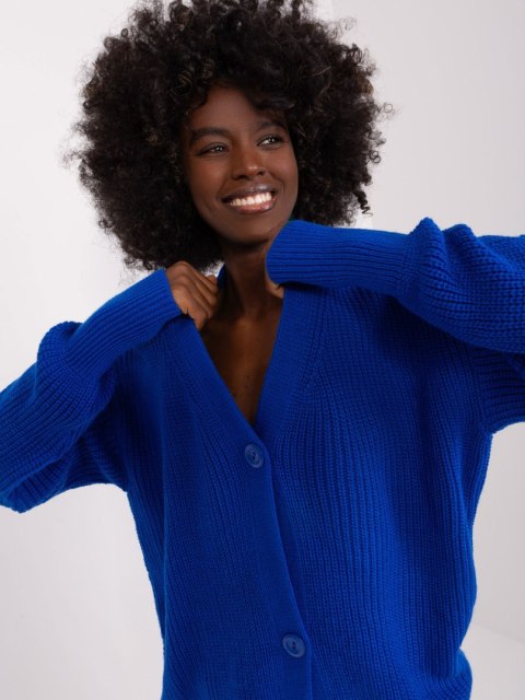 Sweter BA-SW-0321.68P kobaltowy Sweter BA-SW-0321.68P kobaltowy