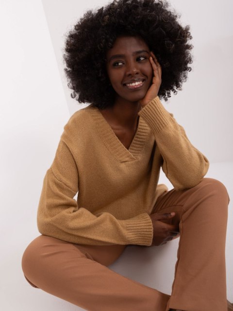 Sweter BA-SW-0577.02P camelowy Sweter BA-SW-0577.02P camelowy