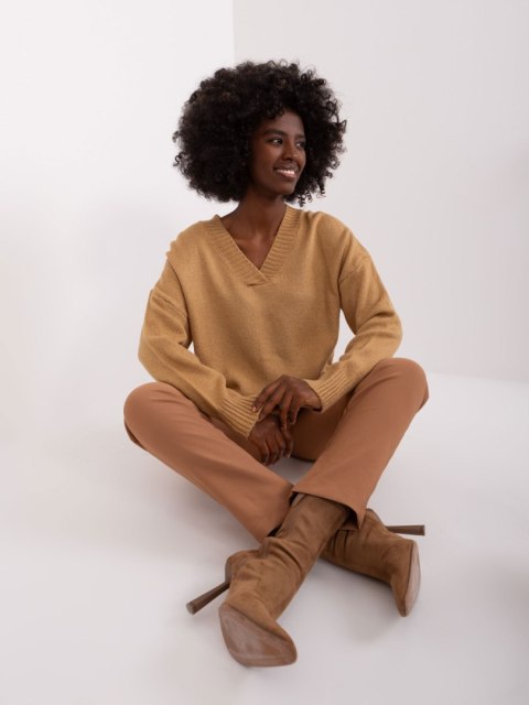 Sweter BA-SW-0577.02P camelowy Sweter BA-SW-0577.02P camelowy