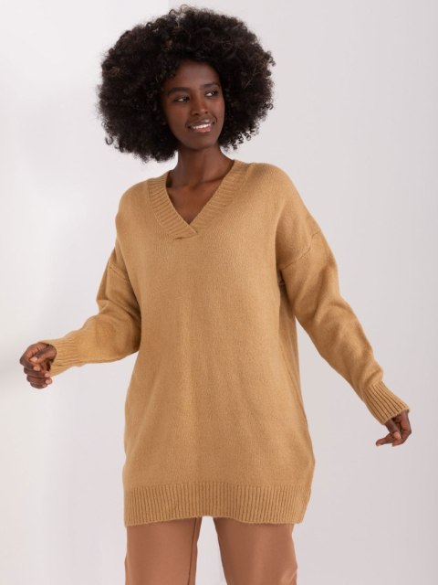 Sweter BA-SW-0577.02P camelowy Sweter BA-SW-0577.02P camelowy