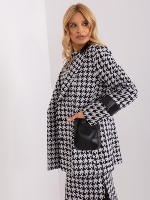 Marynarka LK-MA-509511.99 biało-czarny L/XL Marynarka LK-MA-509511.99 biało-czarny L/XL