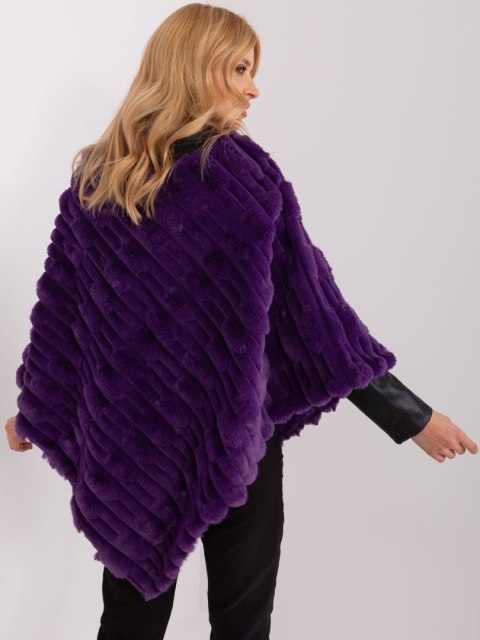 Poncho AT-PN-2347.68 ciemny fioletowy Poncho AT-PN-2347.68 ciemny fioletowy
