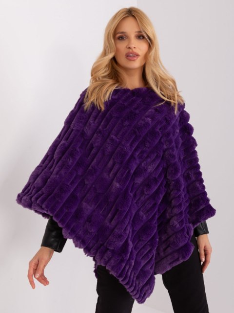 Poncho AT-PN-2347.68 ciemny fioletowy Poncho AT-PN-2347.68 ciemny fioletowy