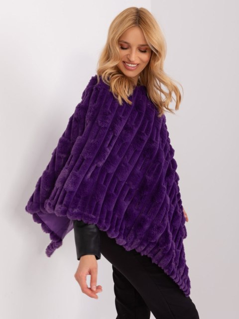 Poncho AT-PN-2347.68 ciemny fioletowy Poncho AT-PN-2347.68 ciemny fioletowy