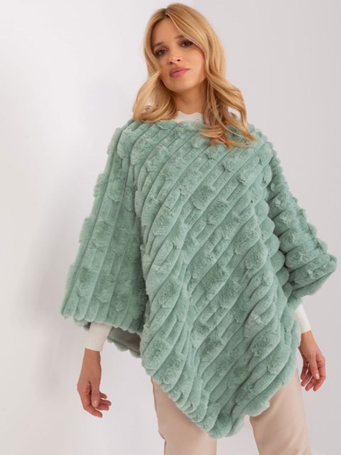 Poncho AT-PN-2347.68 pistacjowy Poncho AT-PN-2347.68 pistacjowy