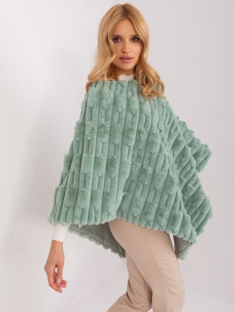 Poncho AT-PN-2347.68 pistacjowy Poncho AT-PN-2347.68 pistacjowy