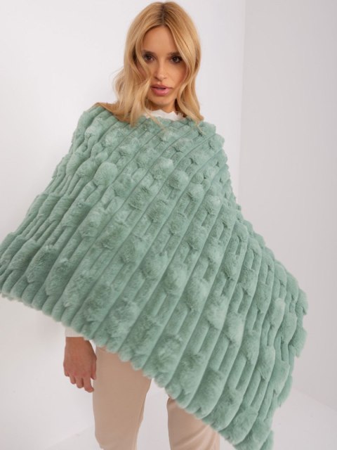Poncho AT-PN-2347.68 pistacjowy Poncho AT-PN-2347.68 pistacjowy
