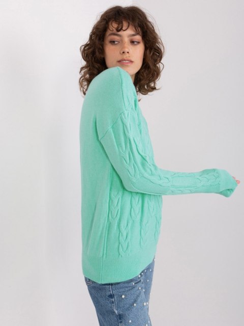 Sweter AT-SW-2340.10 mietowy Sweter AT-SW-2340.10 mietowy